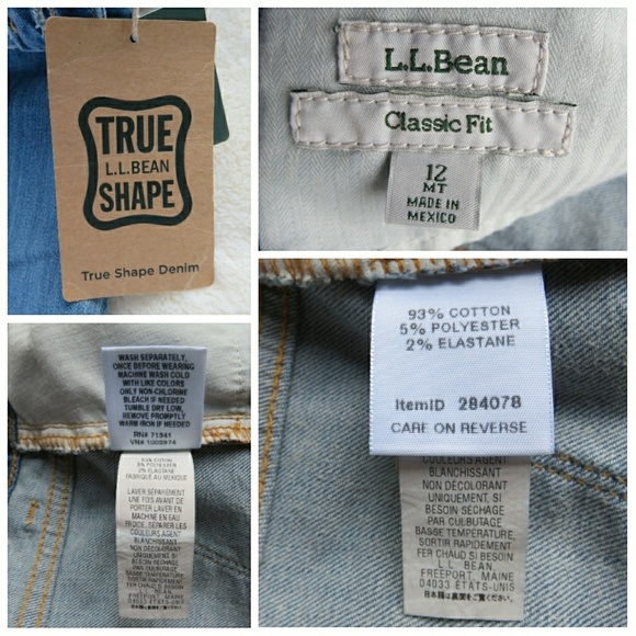 L.L. Bean Slimming Hi Rise Straight Leg Jeans Tall - Picture 6 of 6